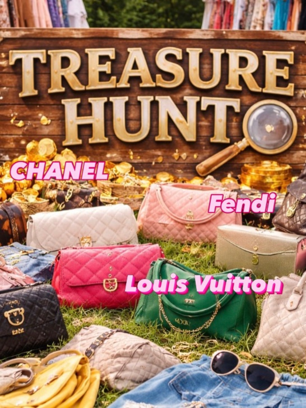 ❤️❤️HUGE NEW TREASURE HUNT TODAY AT 815am-Clothes and purses! Designer!